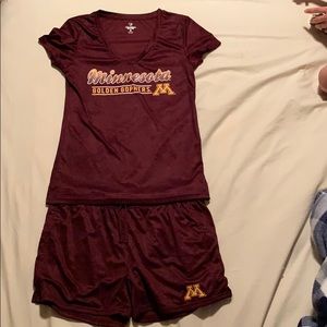 minnesota shirt and short set!